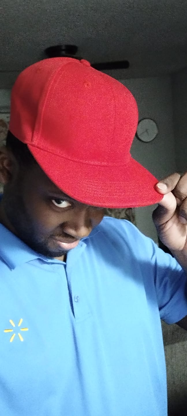 Customer photo review of Custom Red 3D Puff Embroidery Flat Embroidery Casual Sport Baseball Cap