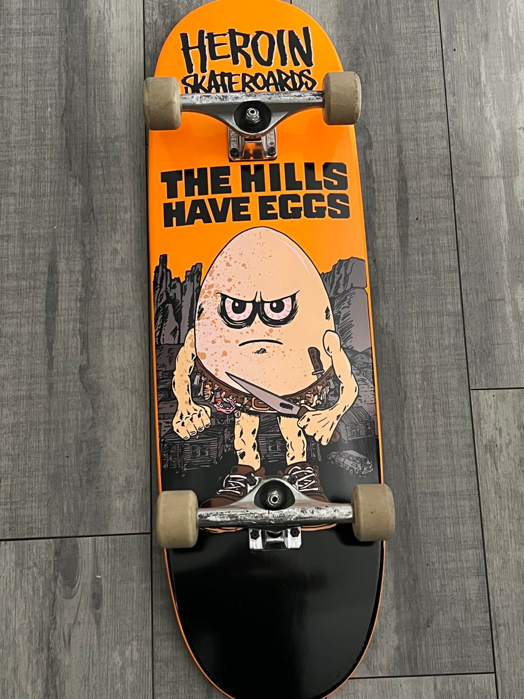 Customer photo review of HEROIN HILLS HAVE EGGS DECK 9.5
