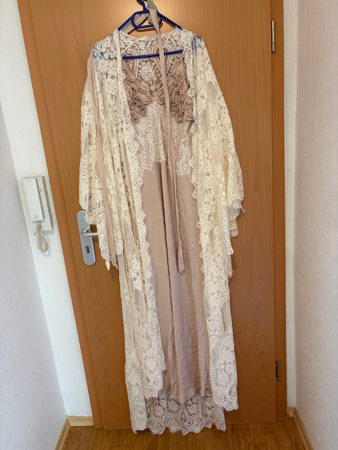 Customer photo review of Ivette Lace Robe and Nightgown Set
