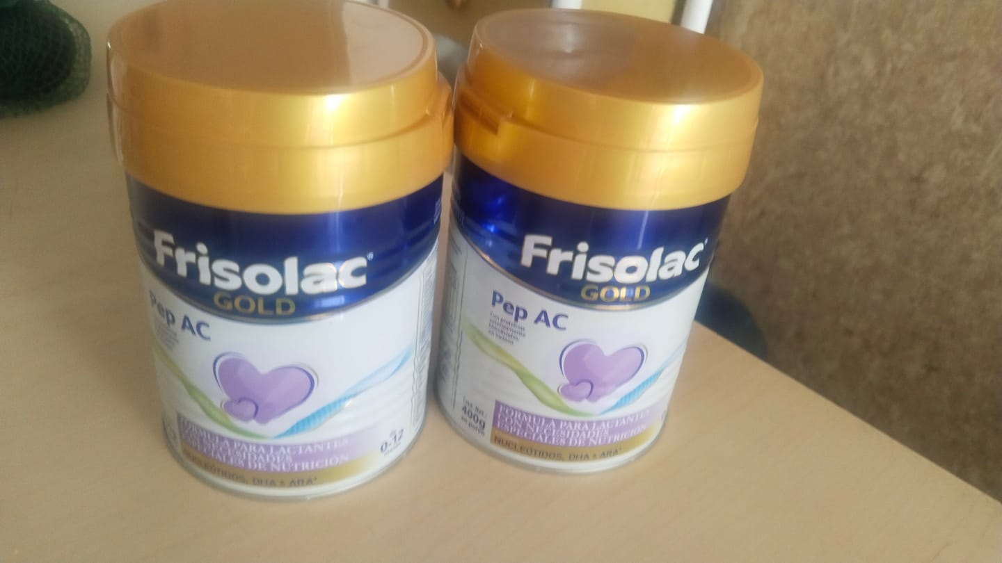 Customer photo review of Frisolac Gold Pep A C (0 A 12 Meses) Pack Con 800 Gr