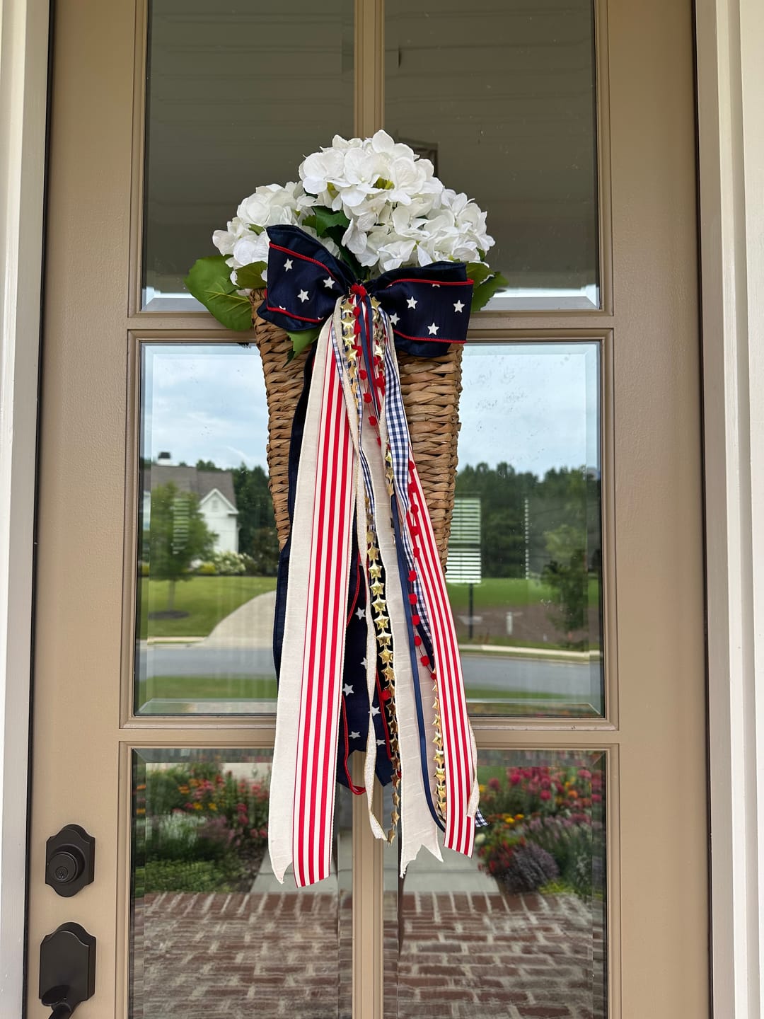 Customer photo review of Heirloom Garden Wreath Ribbon