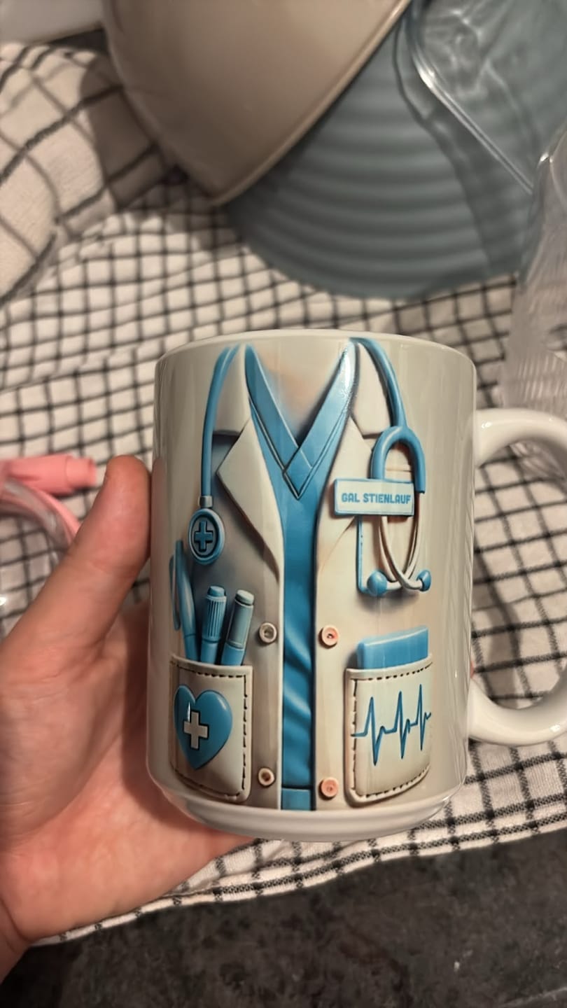Customer photo review of Medical Appreciation Design With Stethoscope - Personalized Coffee Mug - Gift For Medical Professionals