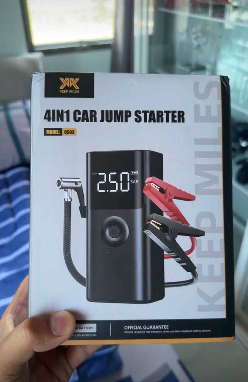 Customer photo review of 4-in-1 Car Emergency Lifesaver (Jump Starter + Tire Inflator + Powerbank + LED Light)
