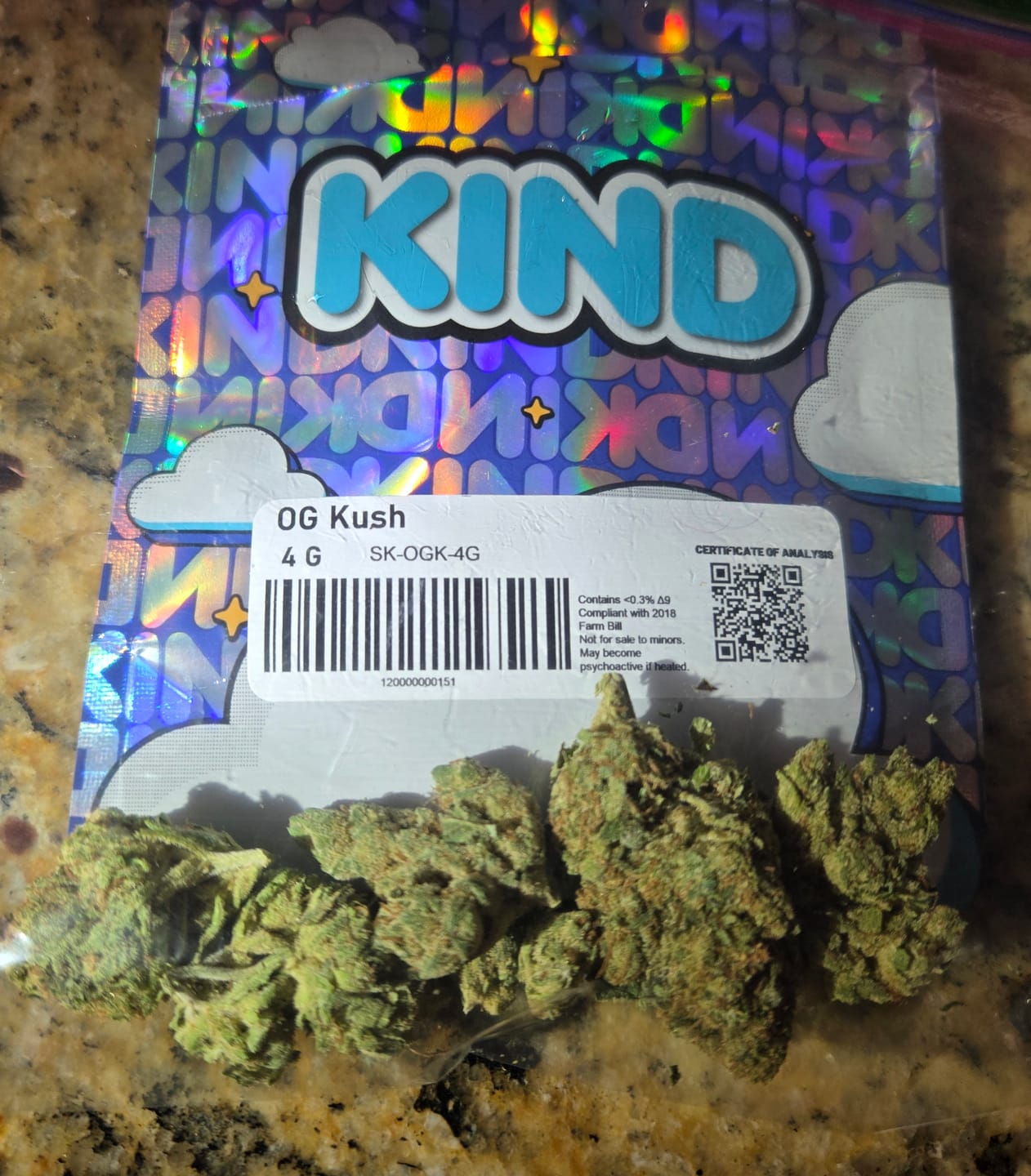 Customer photo review of OG Kush - 4 Grams (Indica)