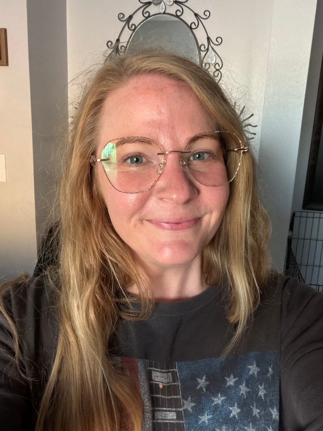 Customer photo review of Aria Eyeglasses