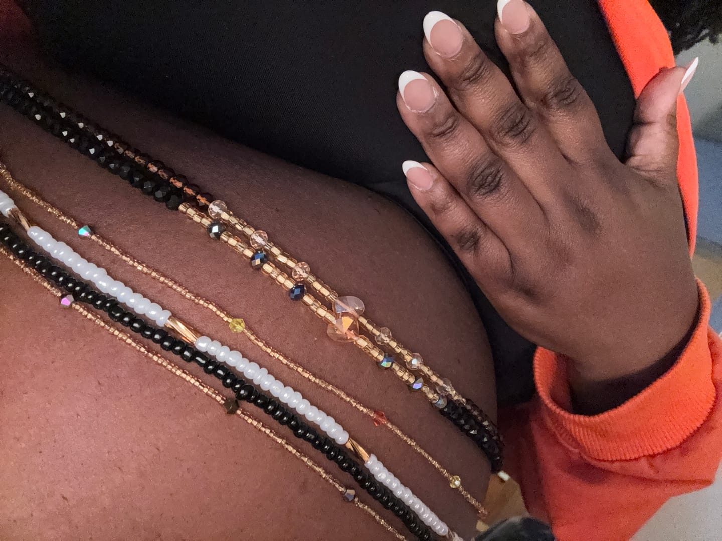 Customer photo review of Tumtum African Lux Waist Beads 🎀