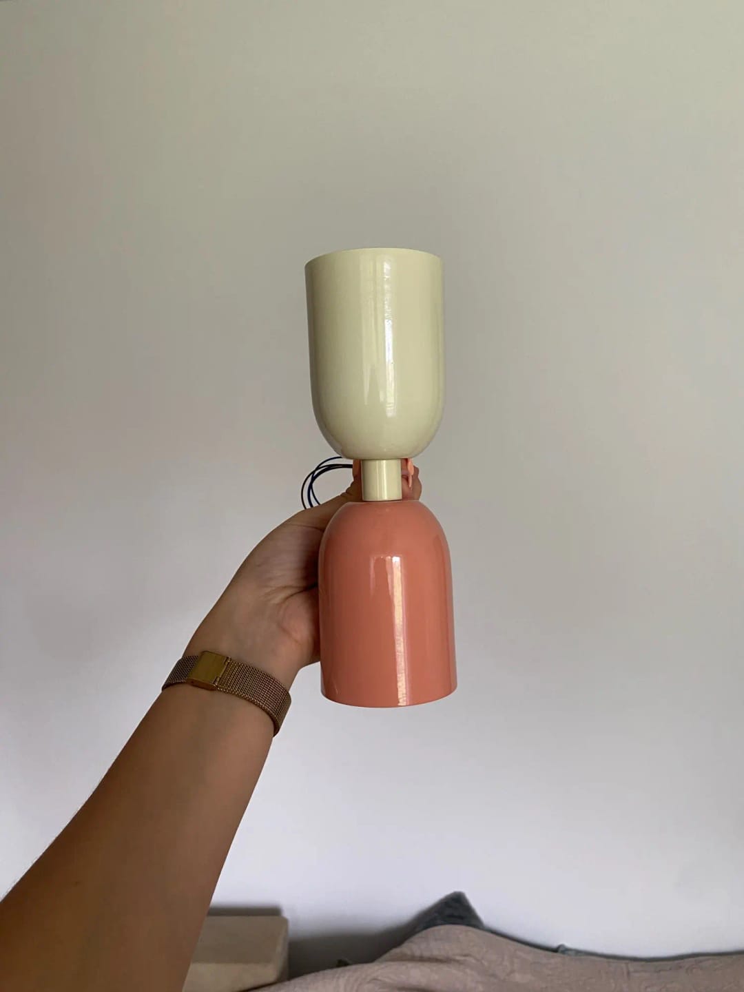 Customer photo review of Cylinder LED Wall Sconce, Two-Light Iron Fixture, Minimalist Design