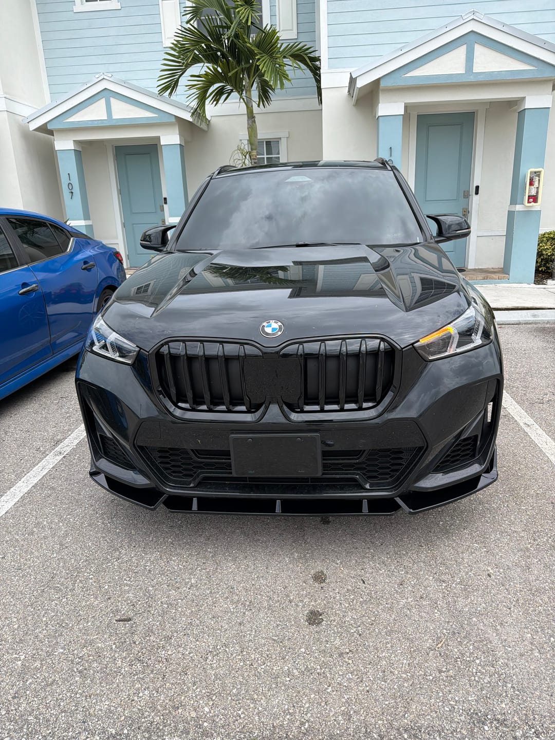 Customer photo review of For 2023-2026 BMW X1 U11 Gloss Black Front Bumper Lip