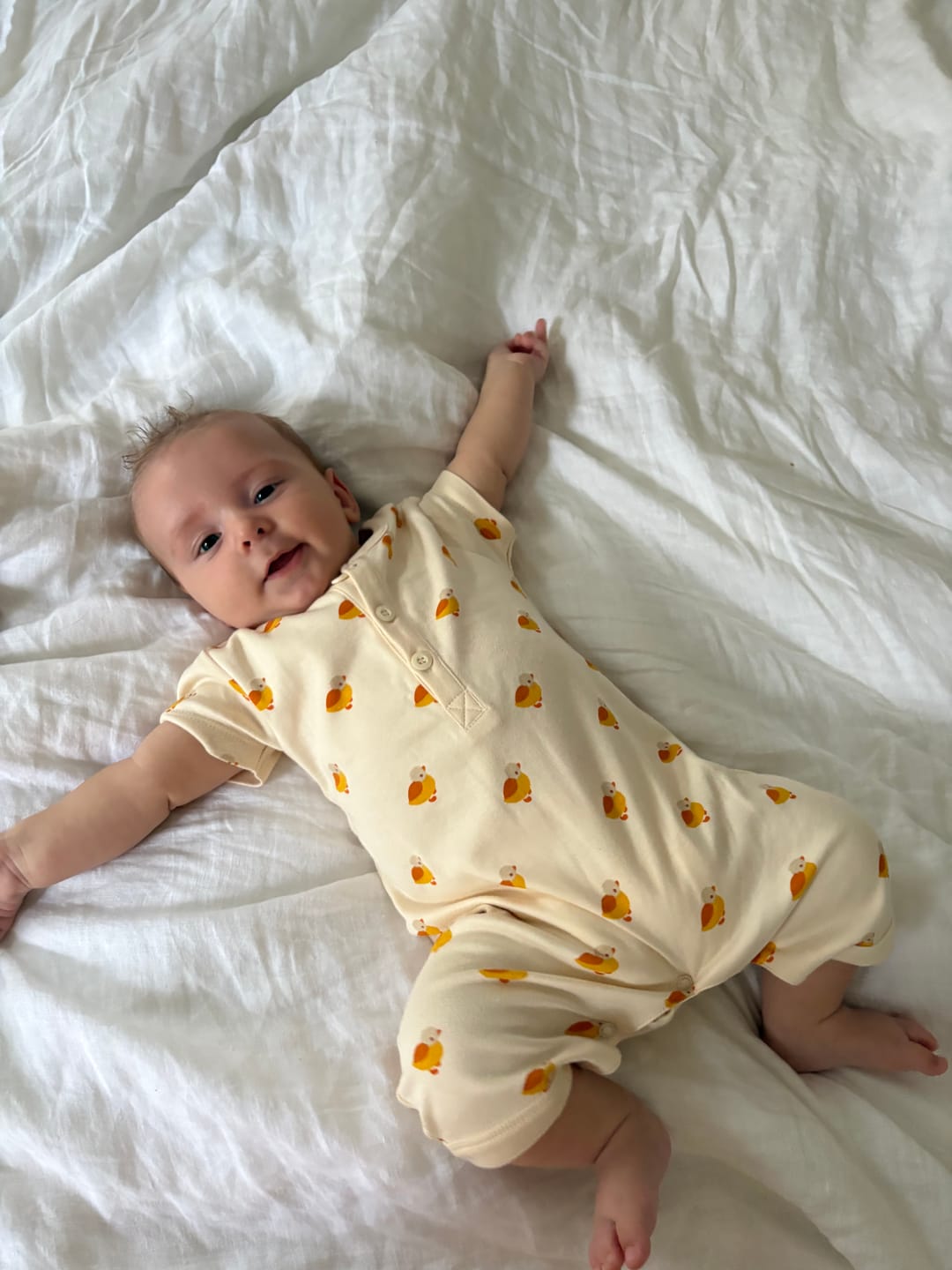 Customer photo review of Little Ducks Organic Romper