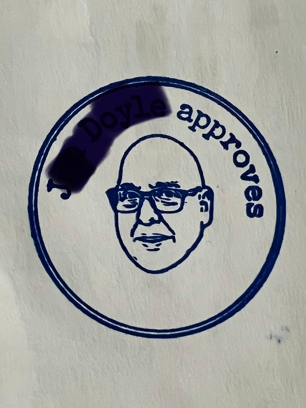 Customer photo review of Face Stamp ¦ Self-Inking Stamp ¦ US