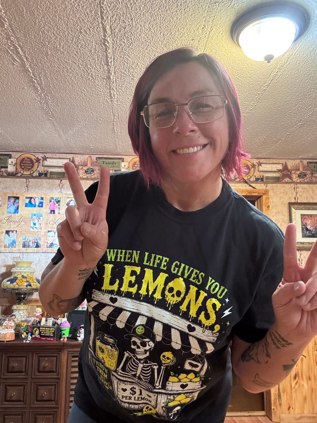 Customer photo review of When Life Gives You Lemons TEE