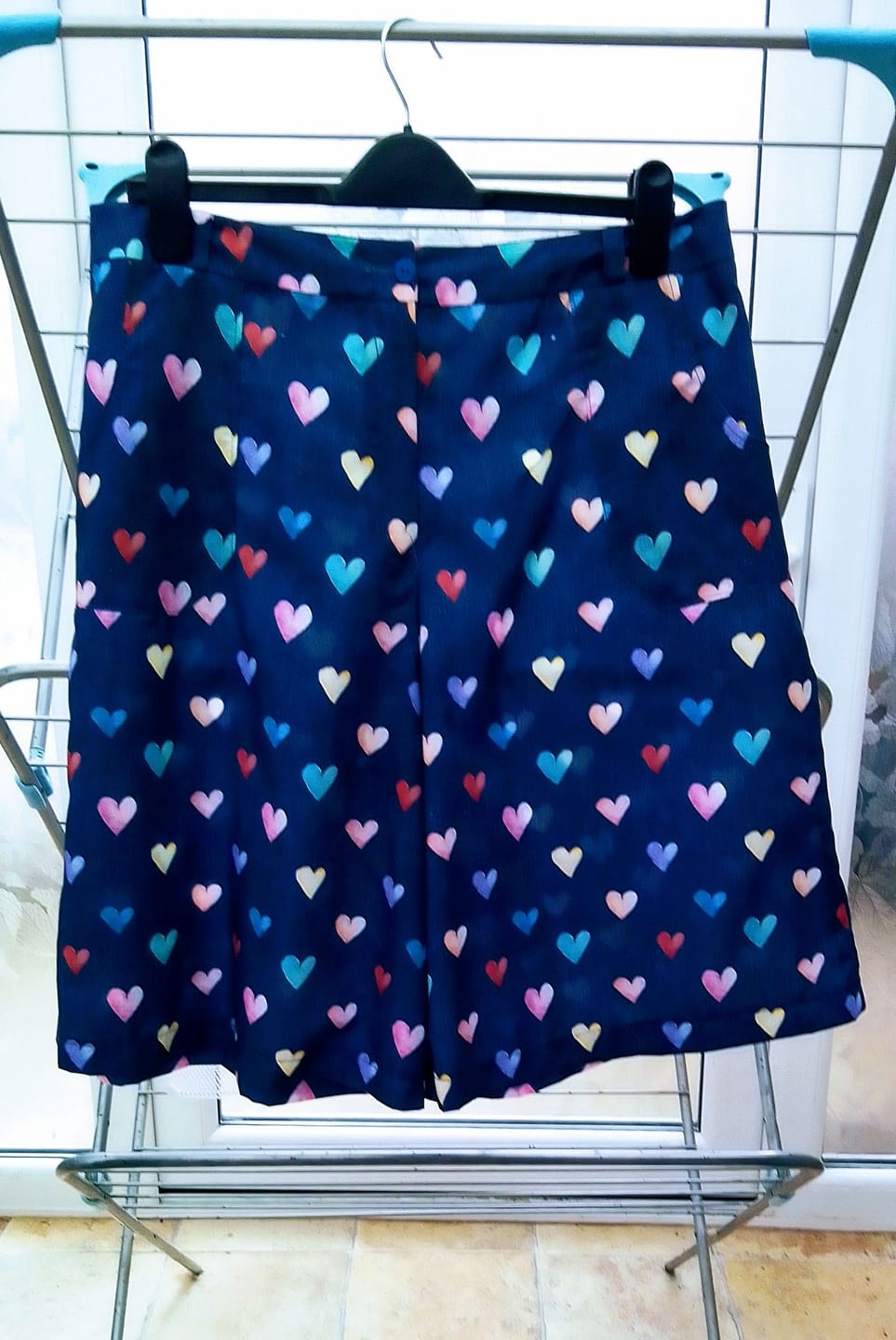 Customer photo review of Denim Hearts Polycotton Fabric
