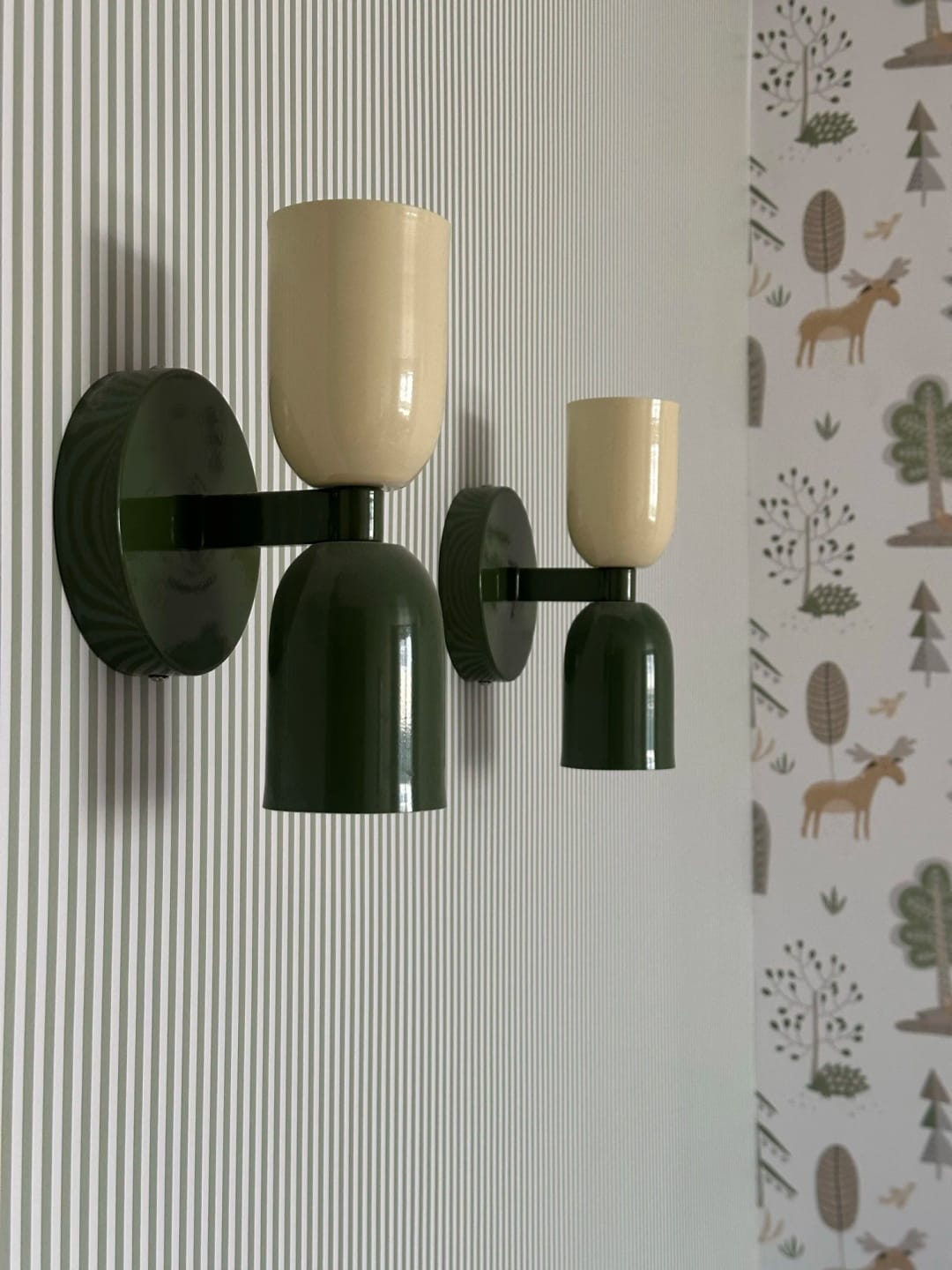 Customer photo review of Cylinder LED Wall Sconce, Two-Light Iron Fixture, Minimalist Design