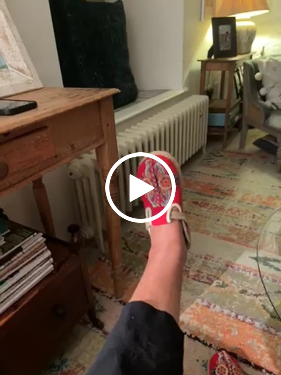 Customer video review of Women Retro Embroidered Casual Floral Shoes
