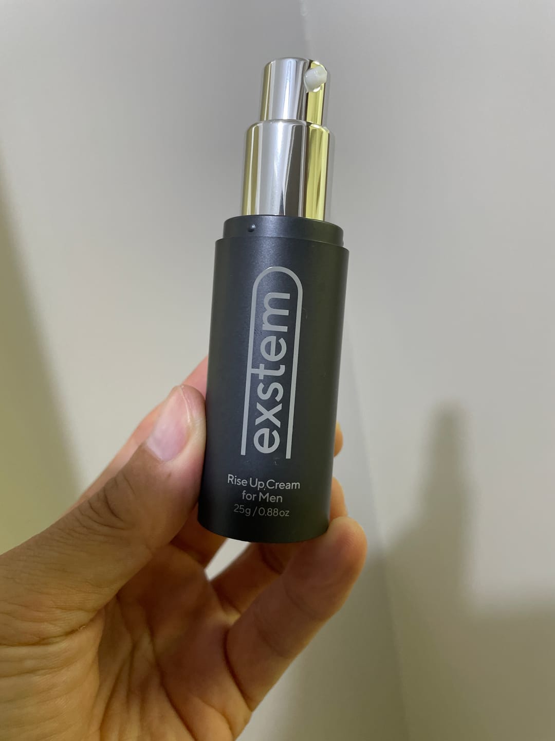 Customer photo review of exstem（エクステム）エクソソーム配合の男性用ケアクリーム