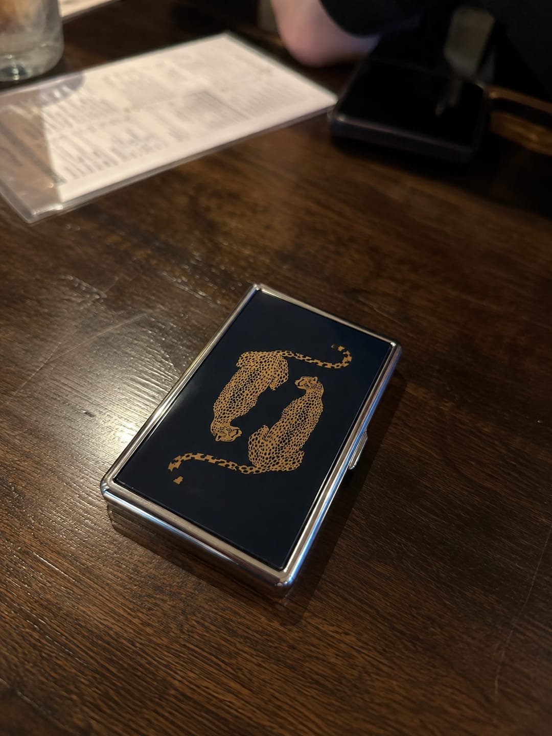 Customer photo review of Patina Tin Cardholder Wallet