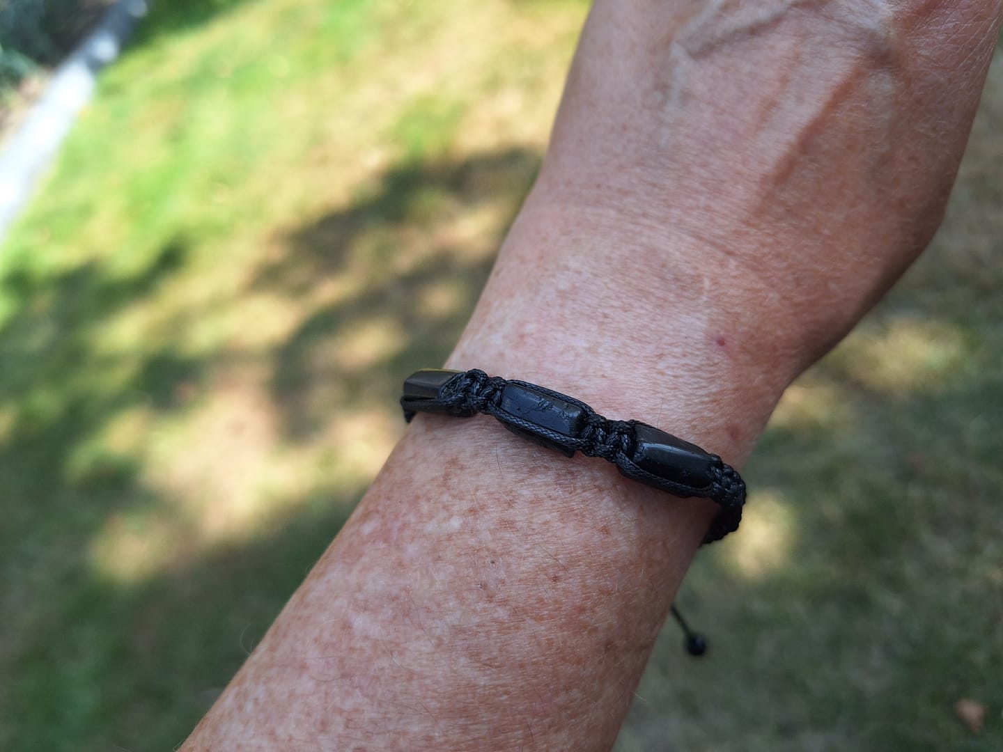 Customer photo review of Turmalin Armband - Unbearbeitet