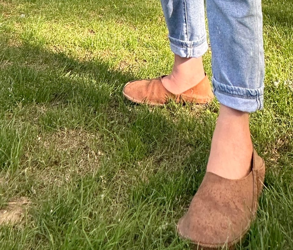 Customer photo review of Handmade Soft Leather Retro Flat Shoes