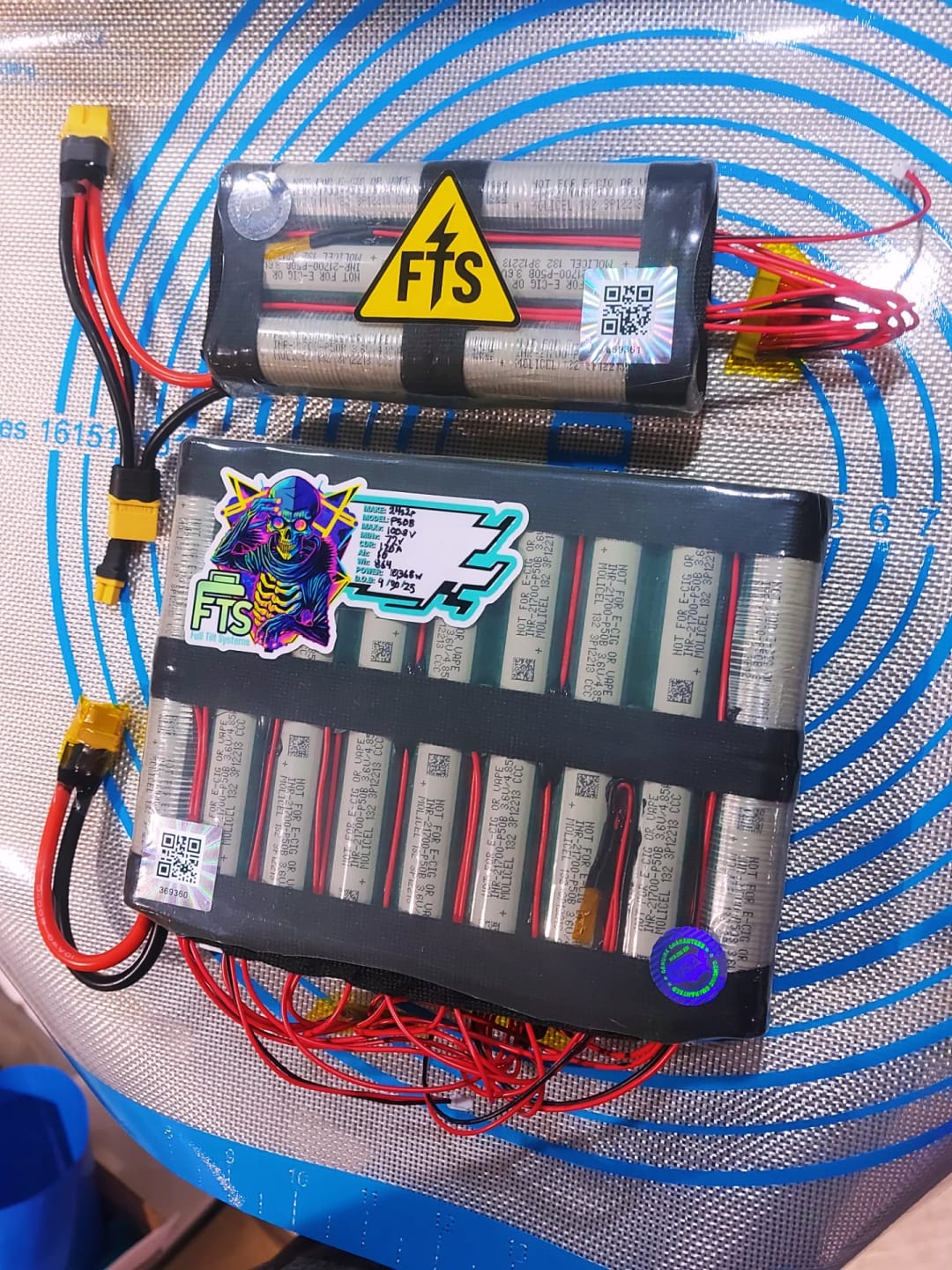 Customer photo review of Molicel 21700 P50B 5000mAh 60A Battery