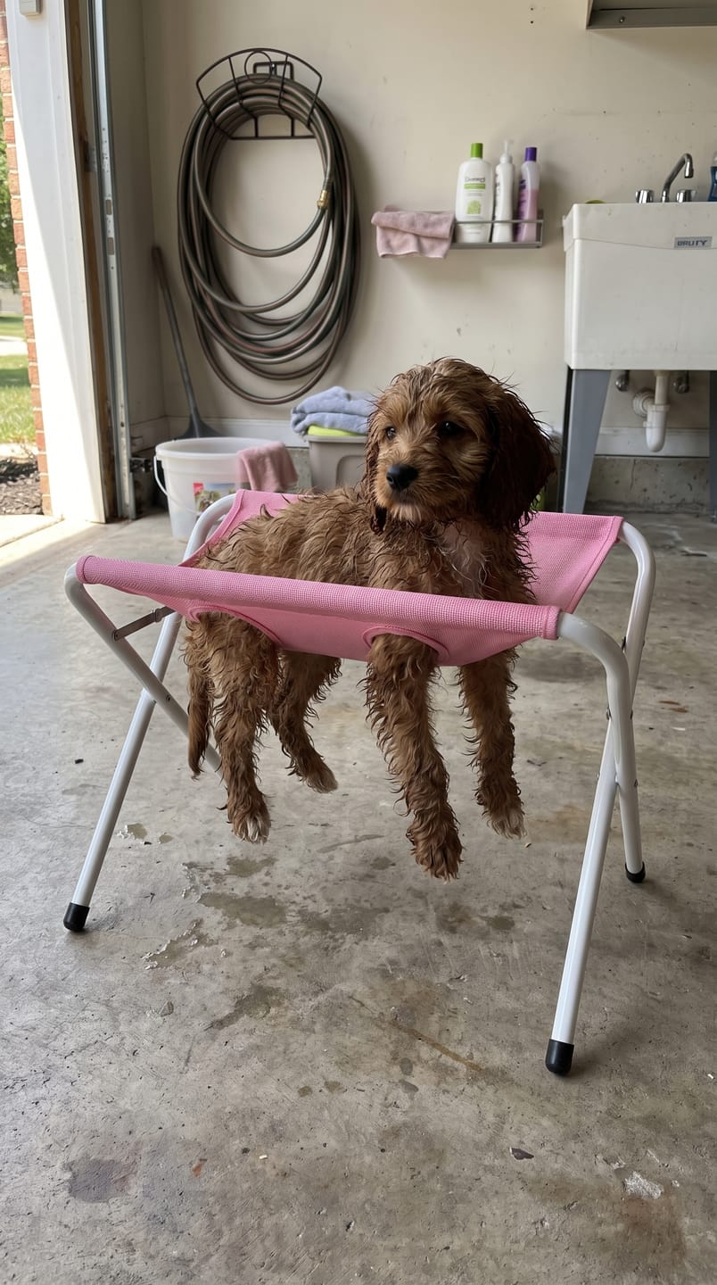 Customer photo review of Cat and Dog Bath Stand