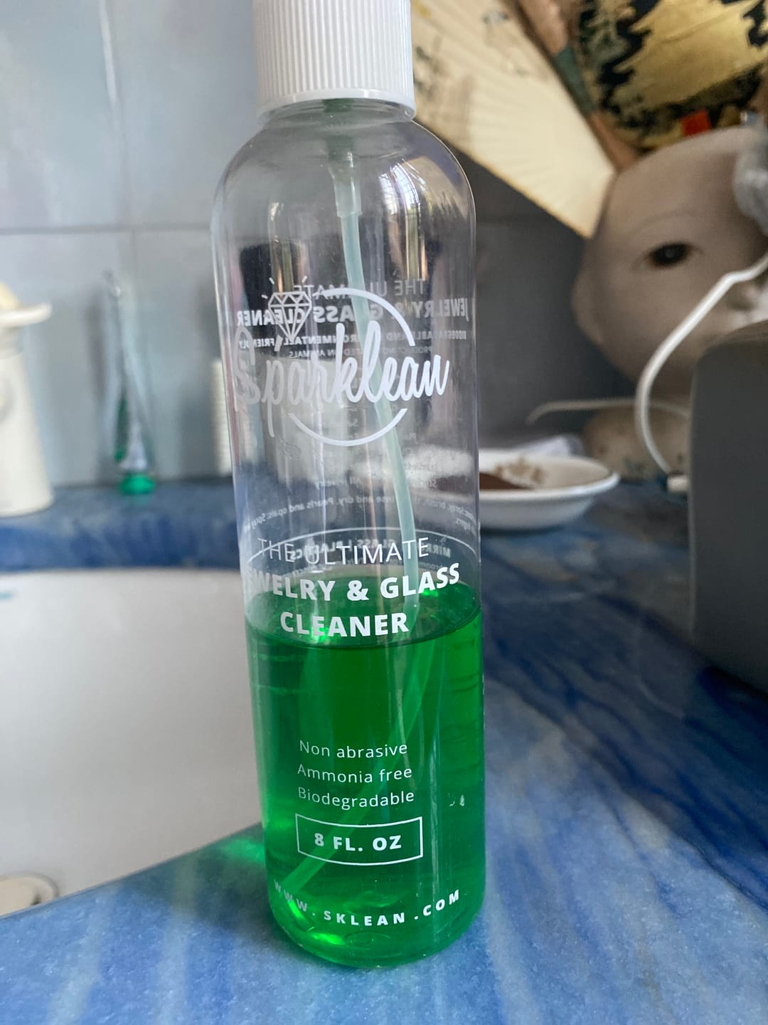Customer photo review of Sparklean® Original Cleaning Spray — Safe for jewelry, coatings & anti-fog