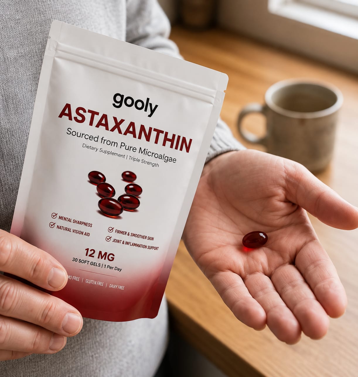 Customer photo review of Astaxantina 12 mg