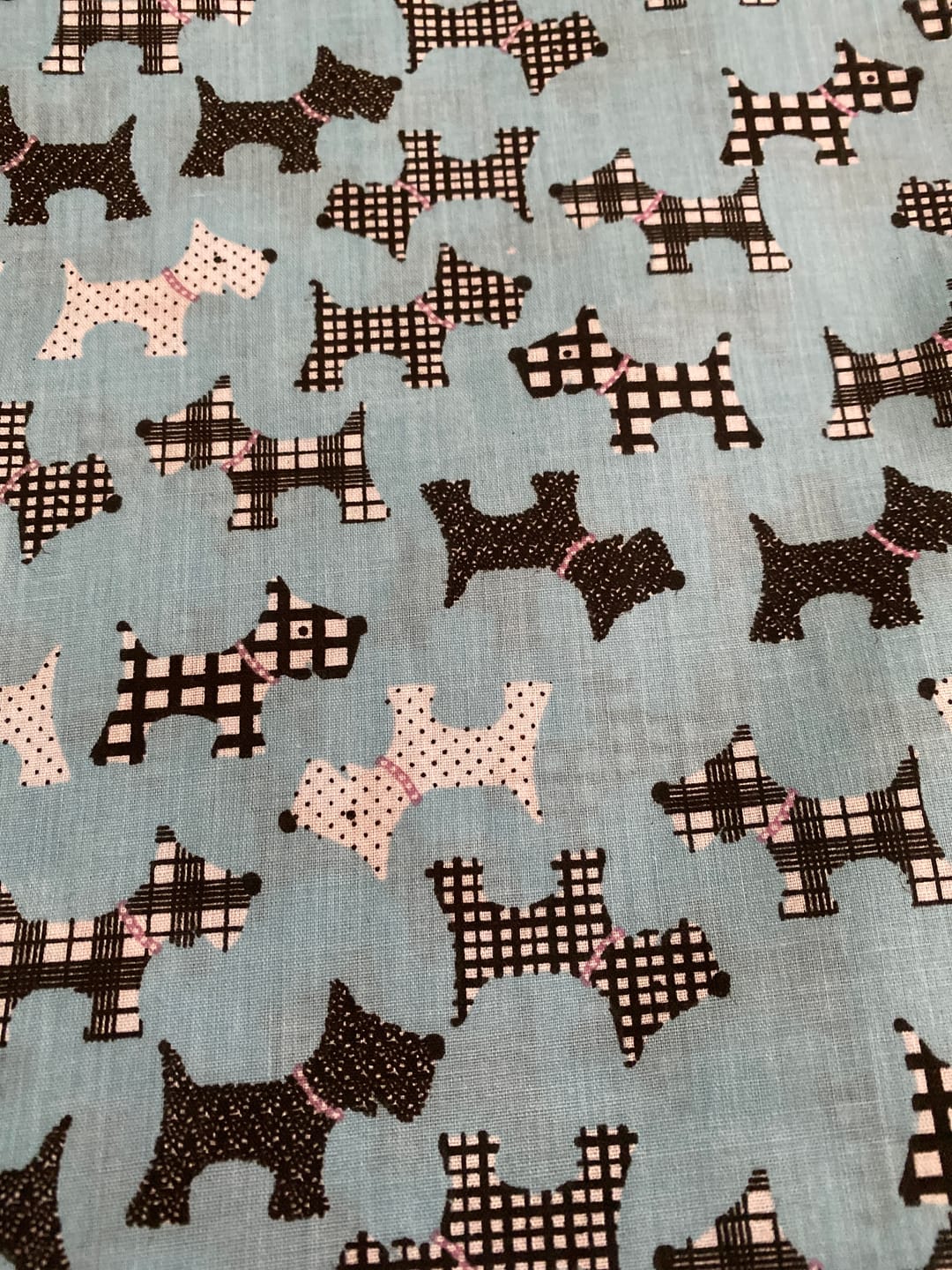 Customer photo review of Scotty Dog Polycotton Fabric