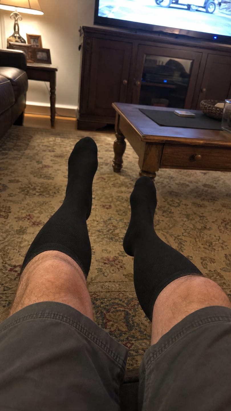 Customer photo review of Compression Socks for Men Everyday