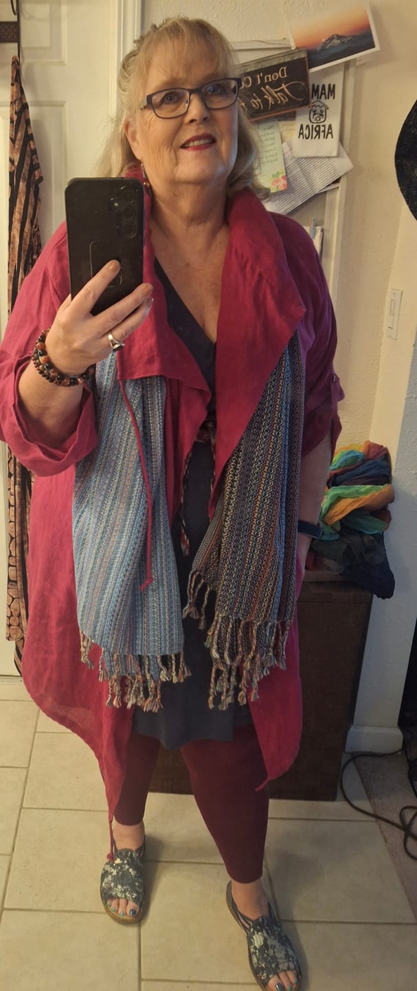 Customer photo review of NEW! Organic Cotton Turkish Towel Multi