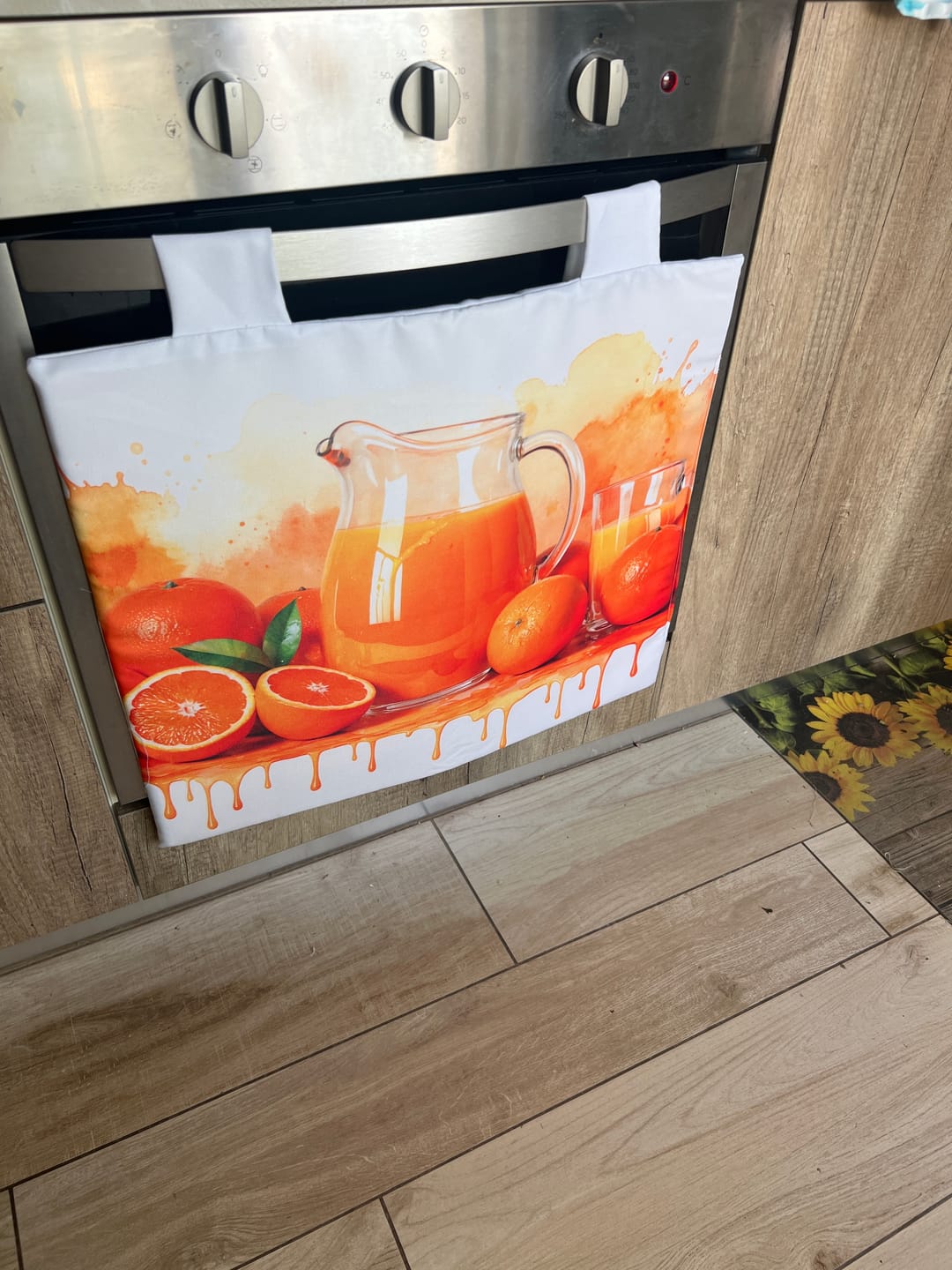 Customer photo review of Copriforno per Cucina in Stampa Digitale Fruit - Arancia
