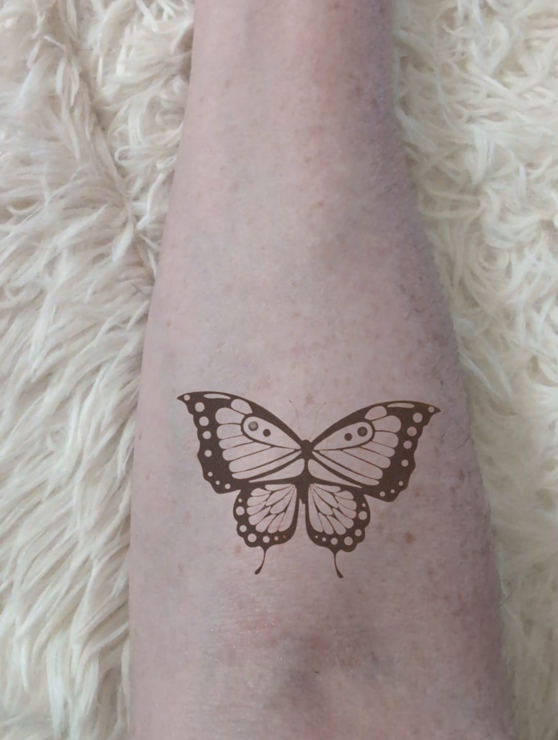 Customer photo review of NEW Butterfly Tattoo