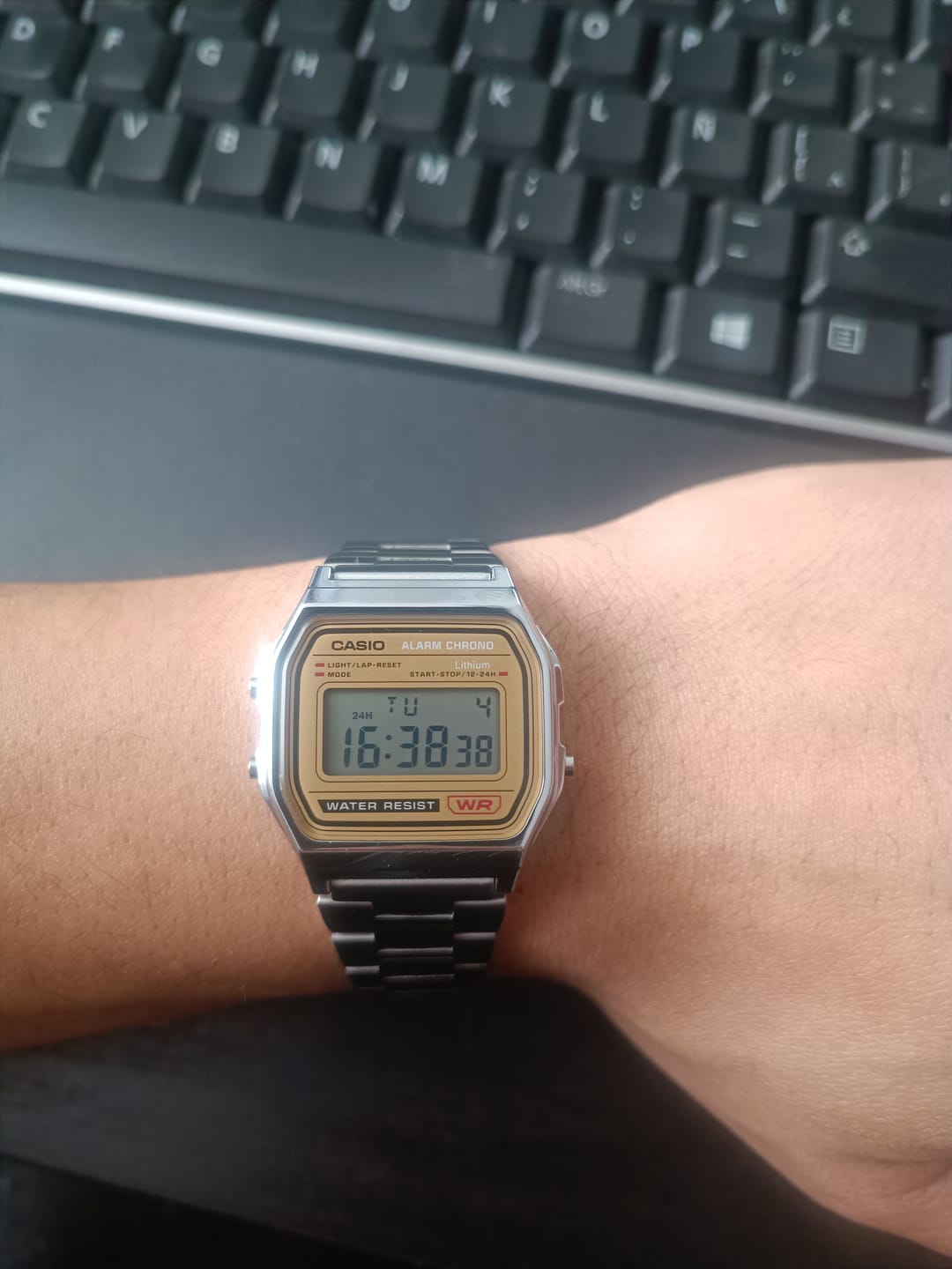 Customer photo review of Reloj Casio Vintage A158WEA-9 Plateado Correa de Acero
