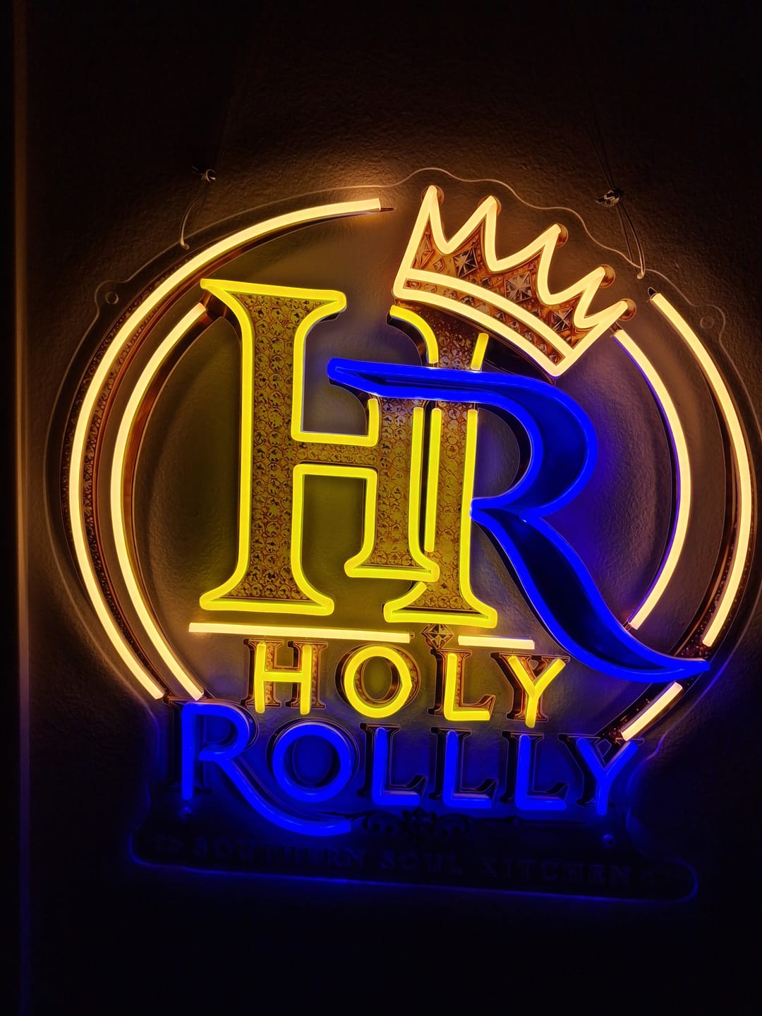 Customer photo review of HOLY ROLLLY | LED NEON SIGN