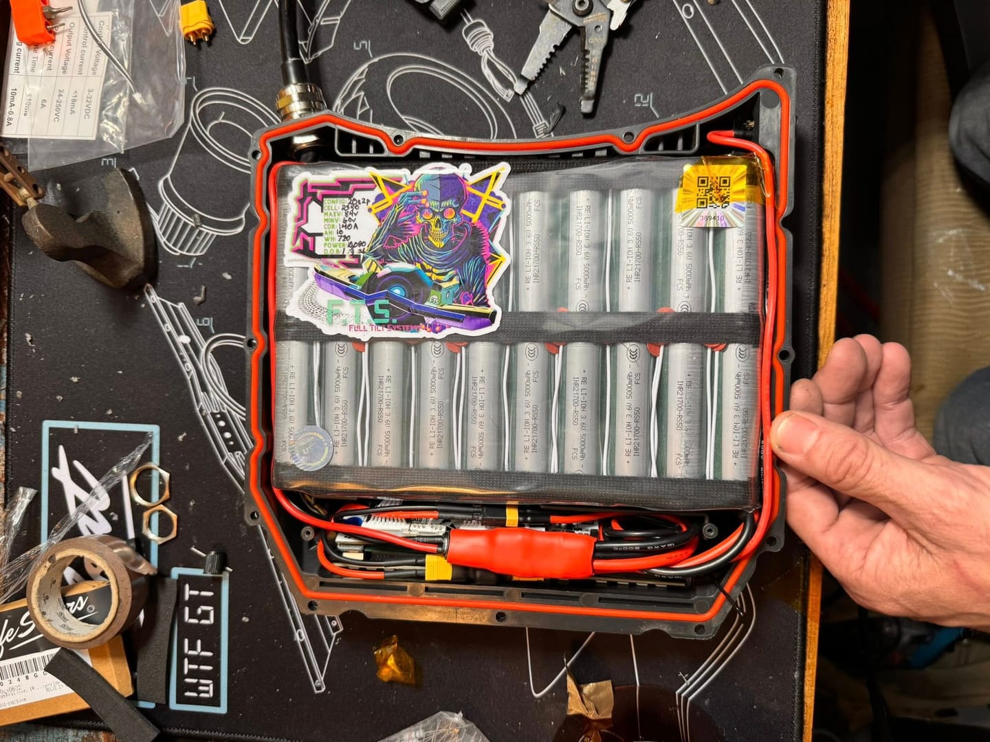 Customer photo review of Reliance 21700 RS50 5000mAh 70A Battery