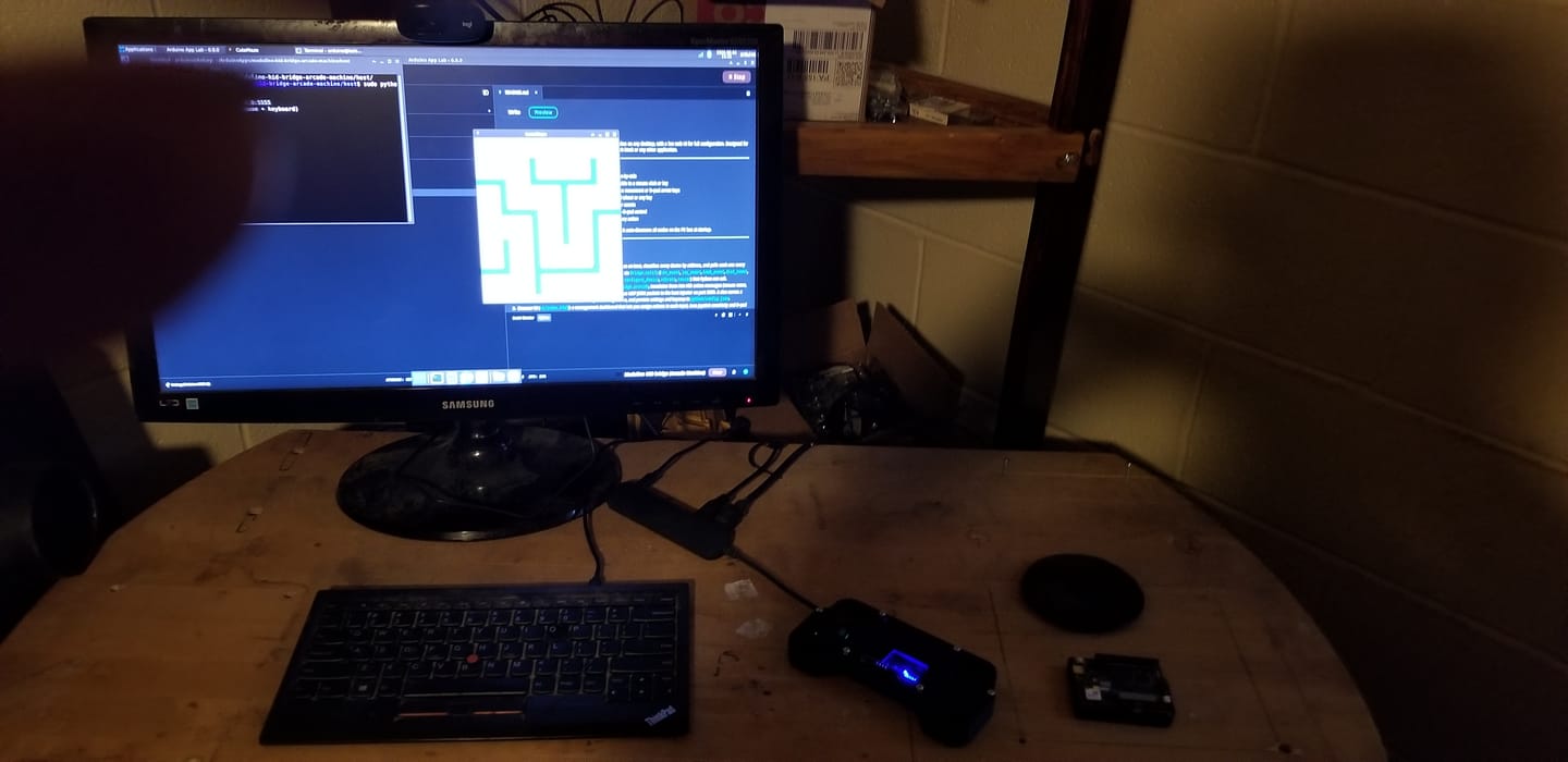 Customer photo review of Arduino® UNO™ Q Arcade bundle