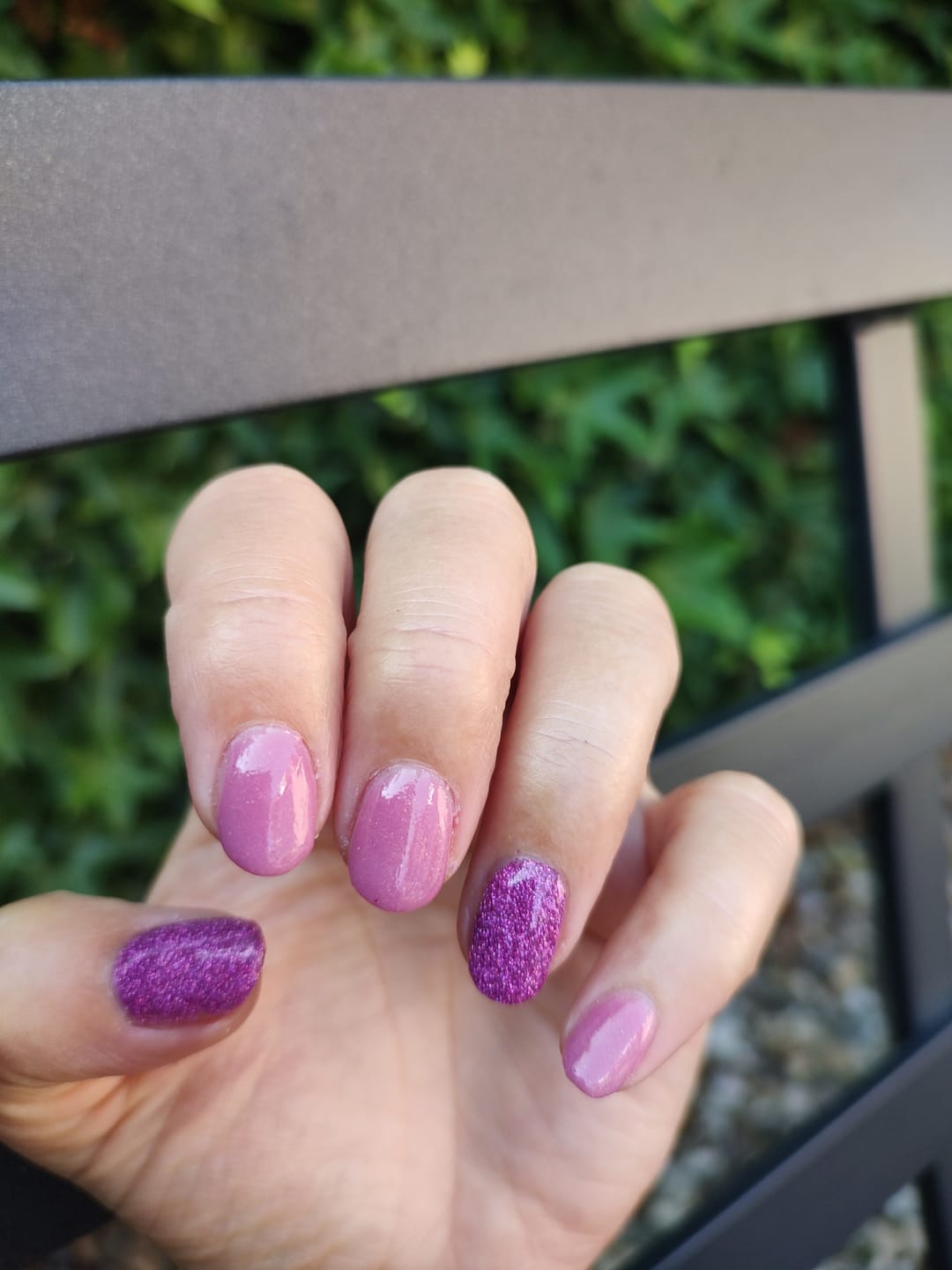 Customer photo review of Mauve Whisper Dipping Powder