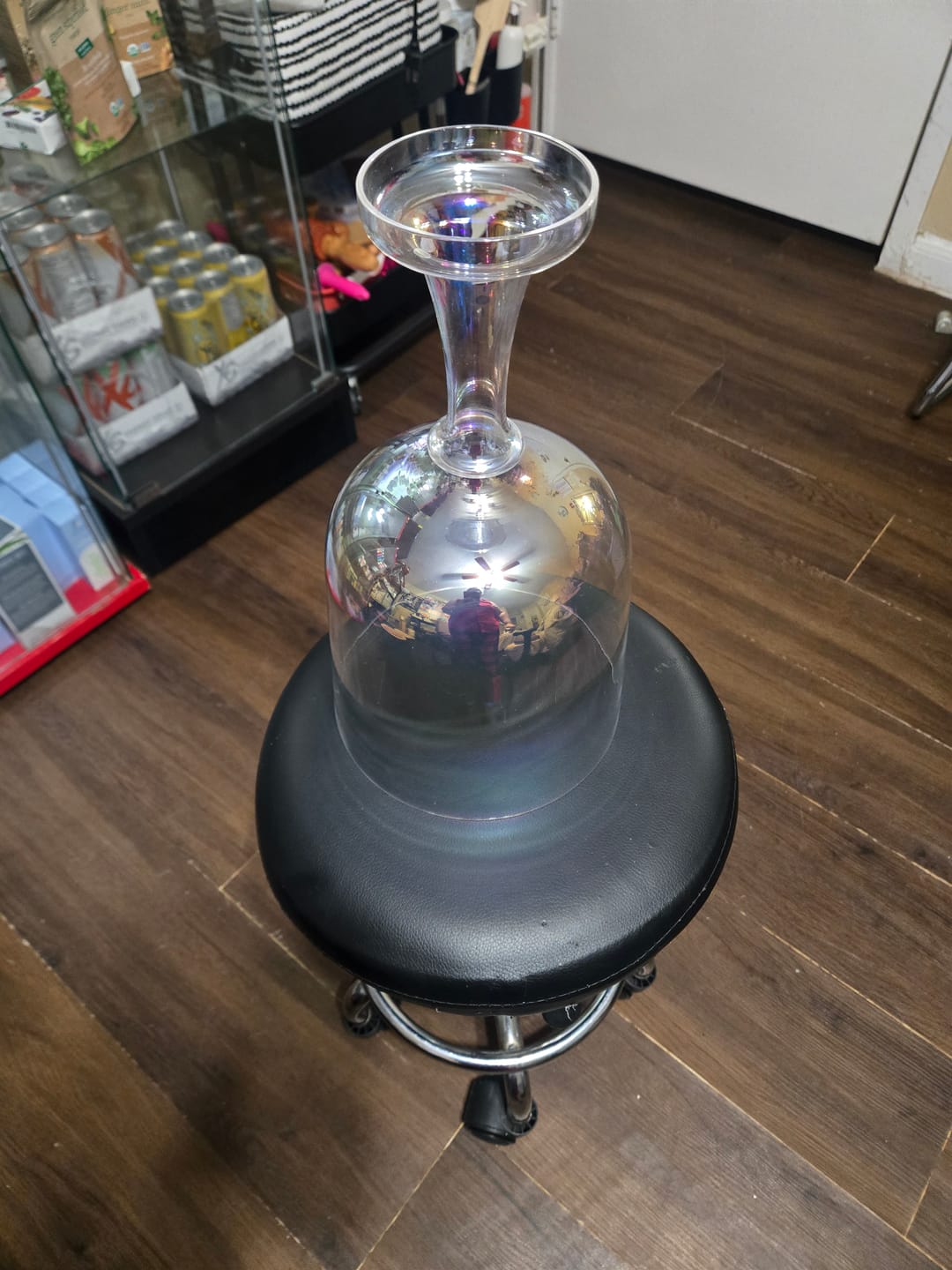 Customer photo review of Colorful Clear Crystal Singing Grail Chalice Bowl Quartz For Yoga Sound Meditation