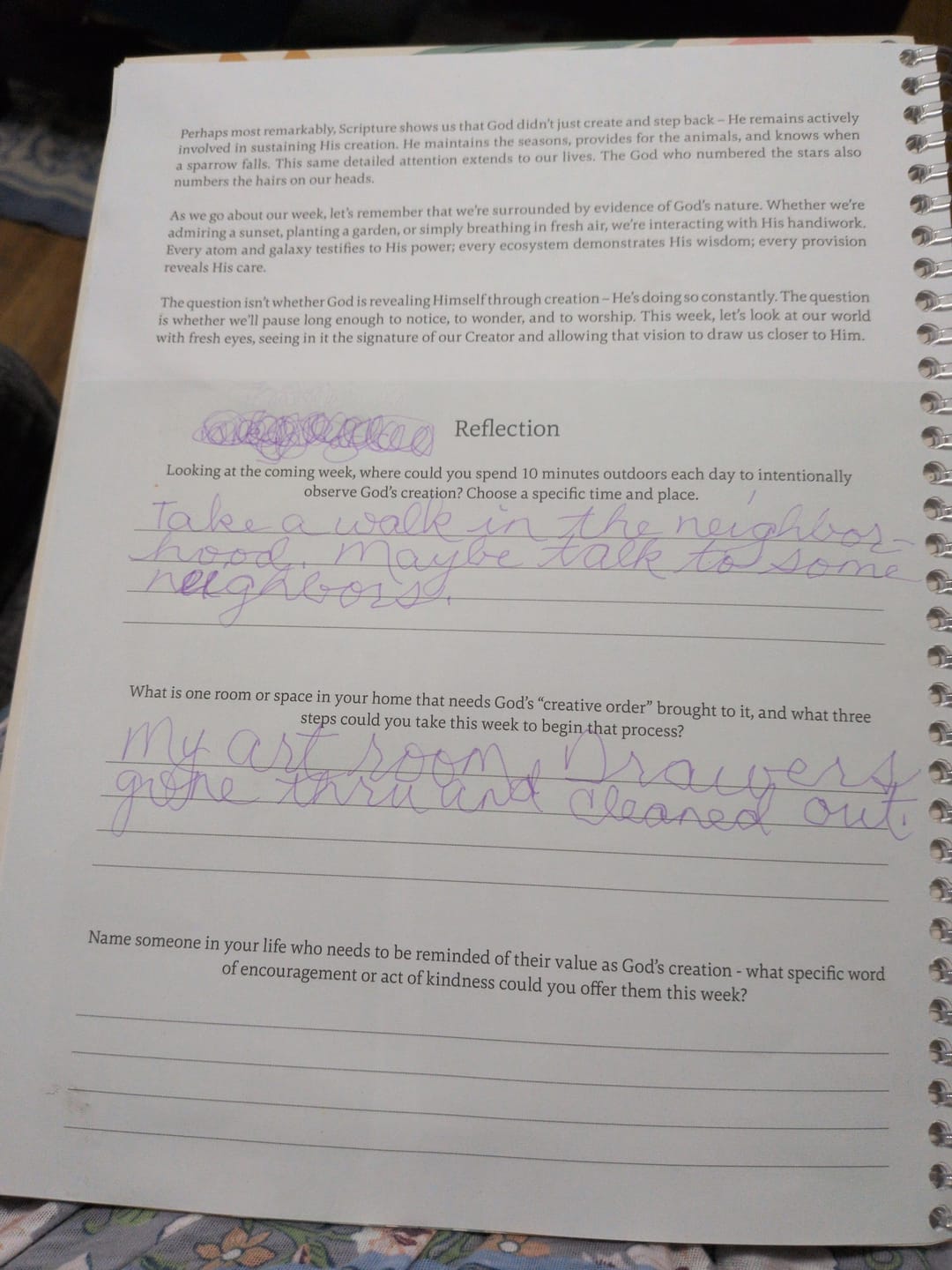 Customer photo review of The Bible In A Year: A 52-Week Journey Through God's Word (Softcover)