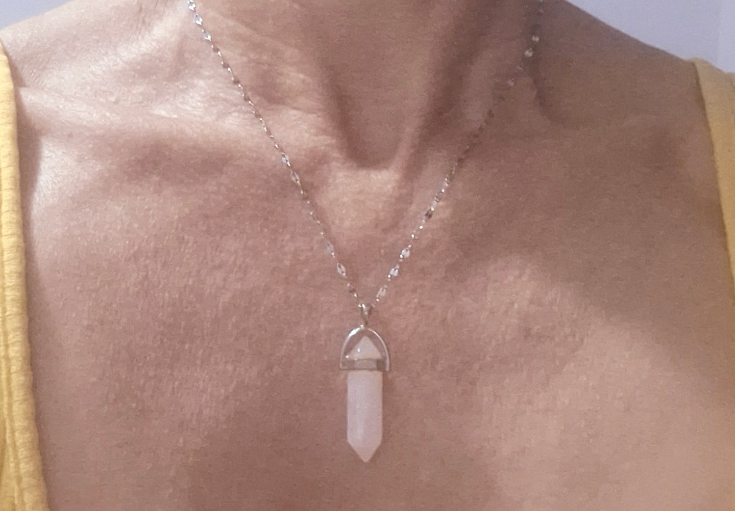 Customer photo review of Colar Corrente Destiny - Prata