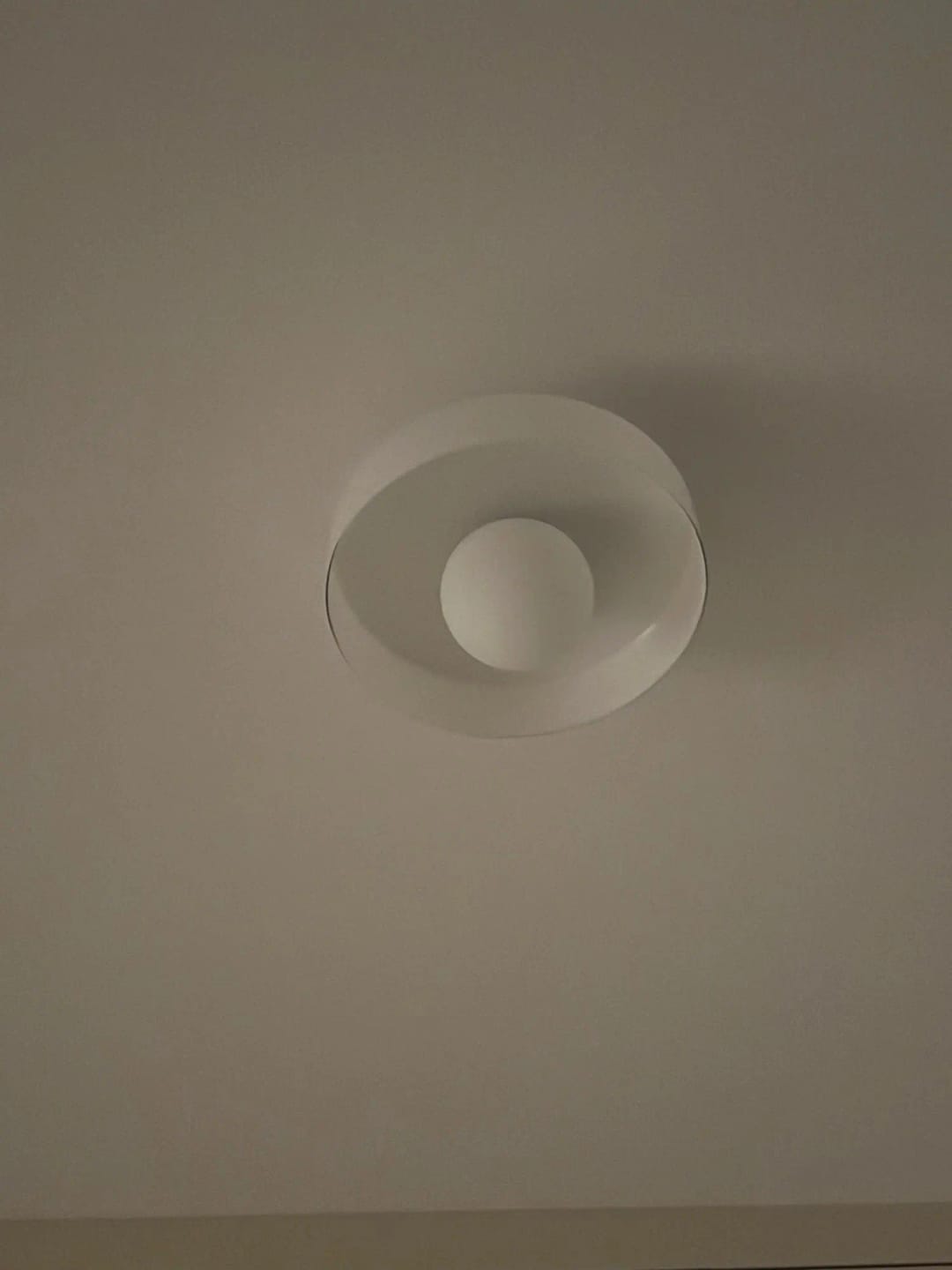 Customer photo review of Circular Ceiling Light Glass Shade And 12-Inch Flush Mount