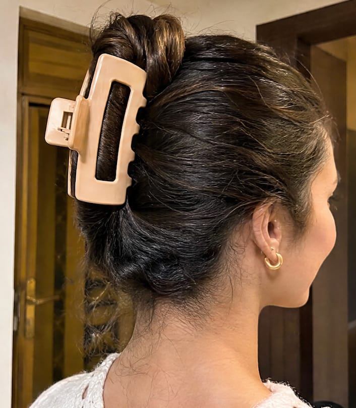 Customer photo review of Cloud Comfort Hair Clip