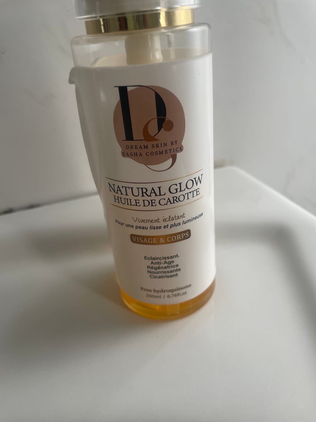 Customer photo review of HUILE DE CAROTTE - NATURAL GLOW