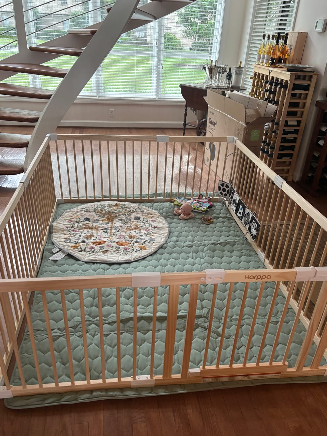 Customer photo review of Grovi Baby Gate Playpen