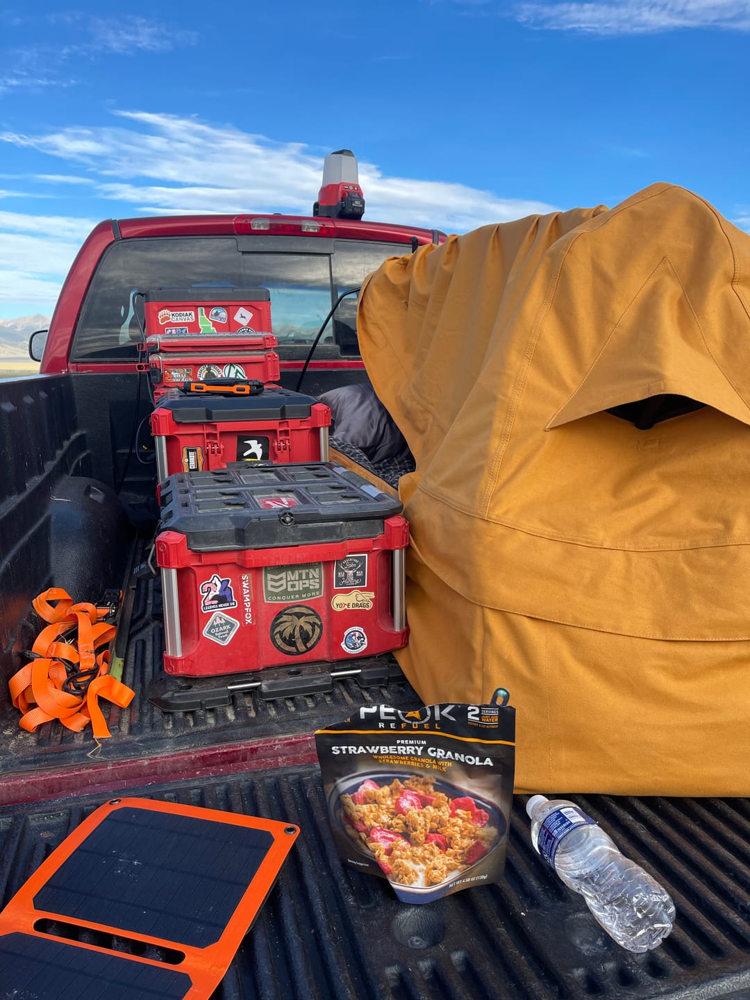 Customer photo review of DOMINATOR 3.0 CANVAS BEDROLL