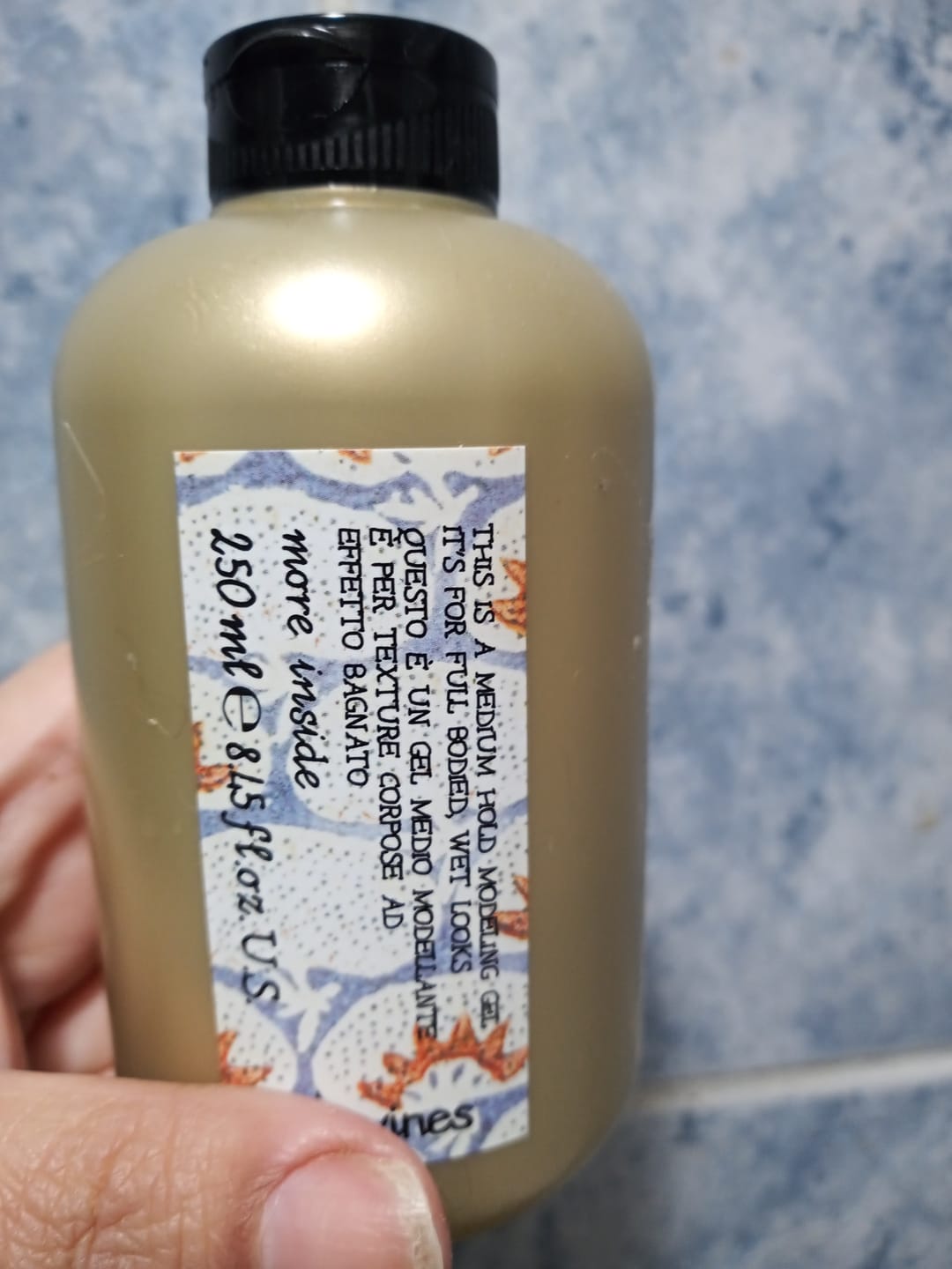 Customer photo review of Gel Fijación Media More Inside Davines