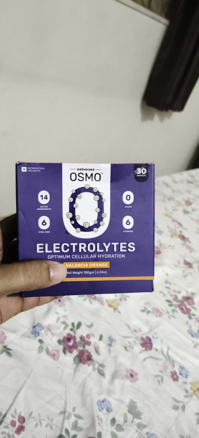 Customer photo review of OSMO Electrolytes Sachets (30 Servings, Valencia Orange)