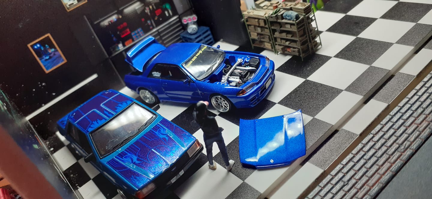 Customer photo review of Pop Race x Enigma 1:64 Nissan Skyline R32 Bayside Blue