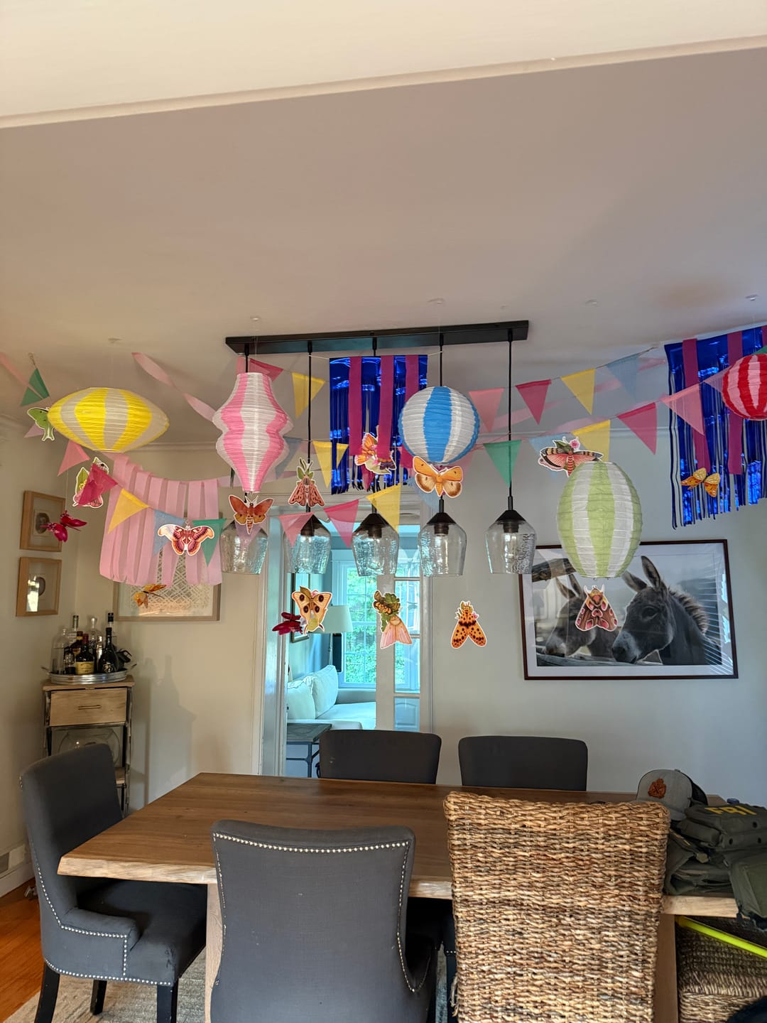 Customer photo review of 8" White Round Paper Lantern, Crisscross Ribbing, Chinese Hanging Wedding & Party Decoration