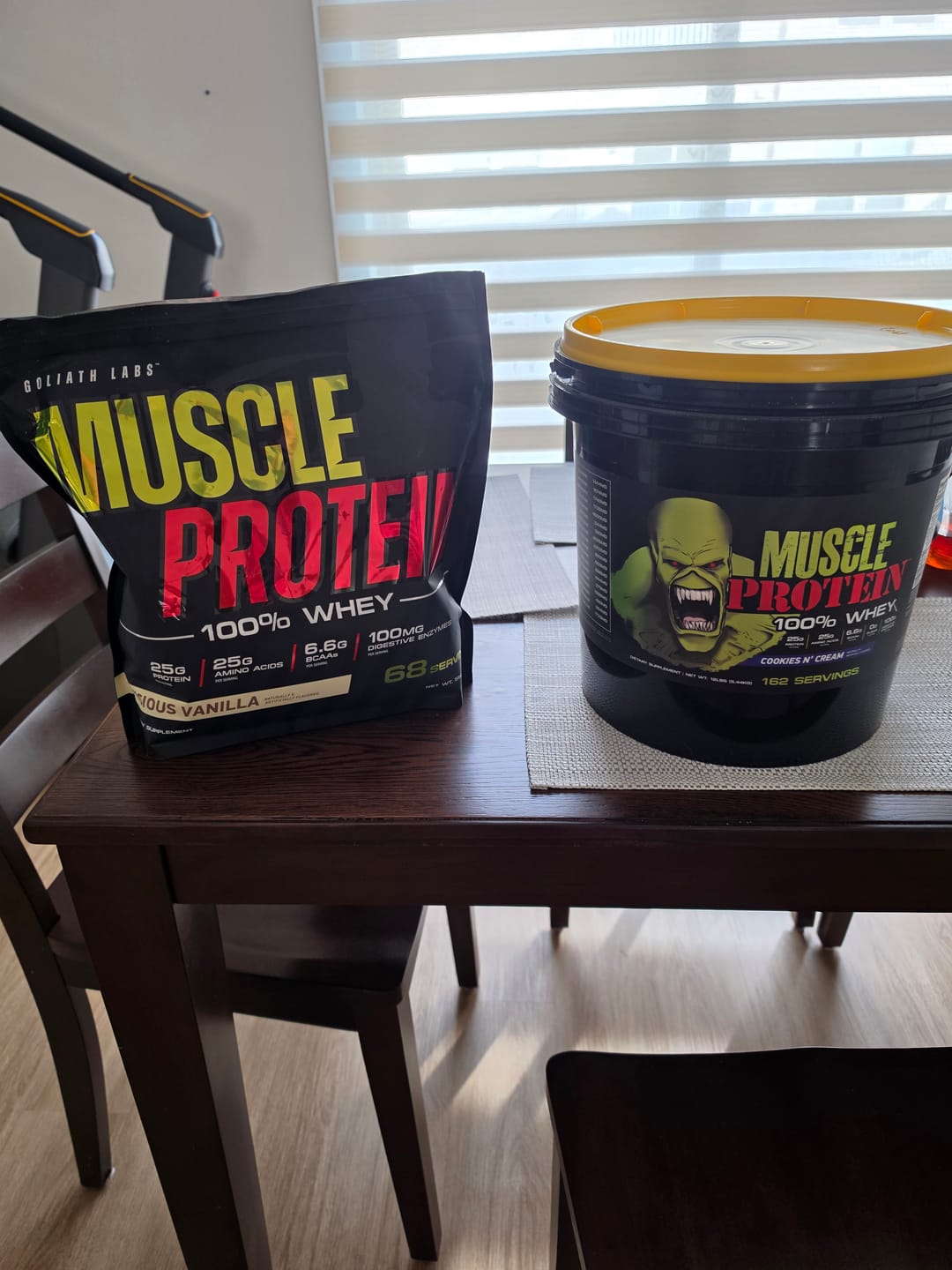Customer photo review of 100% Whey Protein Powder