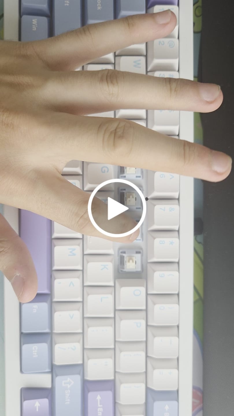 Customer video review of HMX YOGURT S LINEAR SWITCH FACTORY LUBED (10PCS)